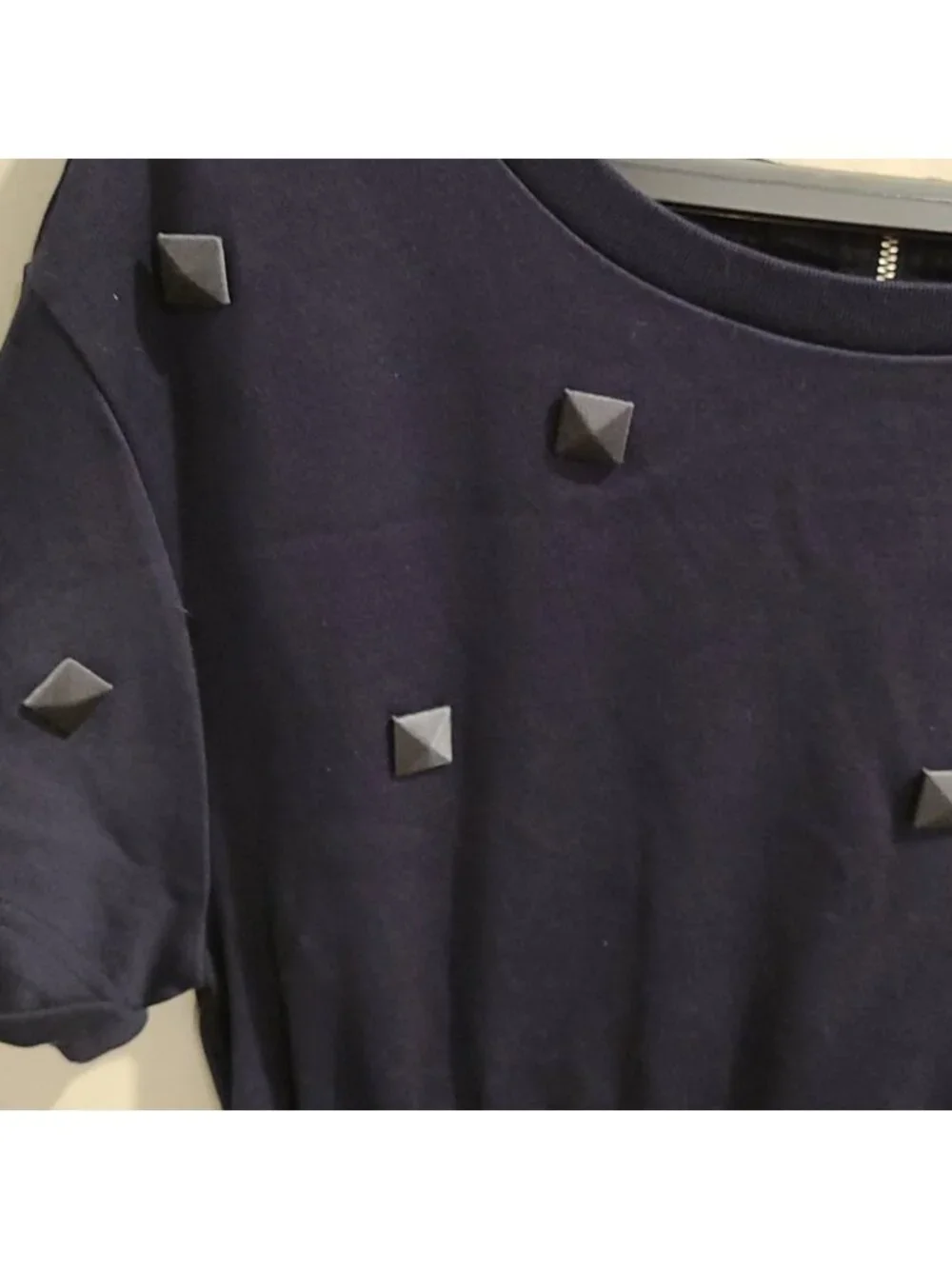 Marc Jacob by MJ Navy jersey dress with st…